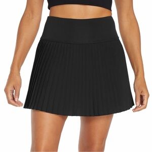 GAP Fit Black Pleated Tennis Golf Skirt Athletic Skort L Activewear Athleisure
